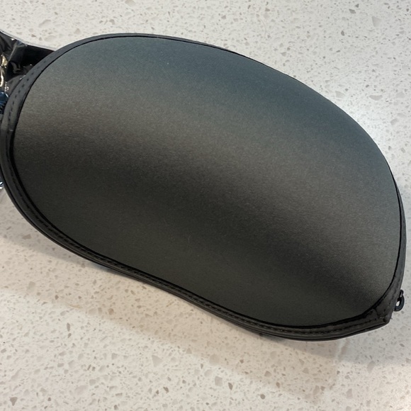 NWOT EMPORIO ARMANI sunglasses glasses case with dust cloth steel grey black - Picture 3 of 5